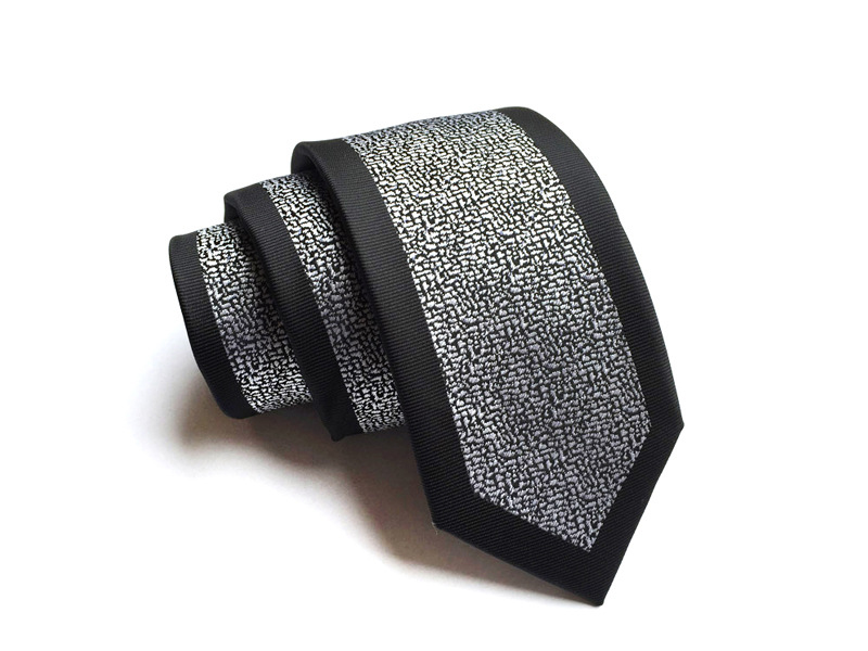Silk Slim Men Ties Fashion 6cm Skinny Stripe Dot Floral Neck tie for men Woven Formal wear business wedding party 09-image-762591562