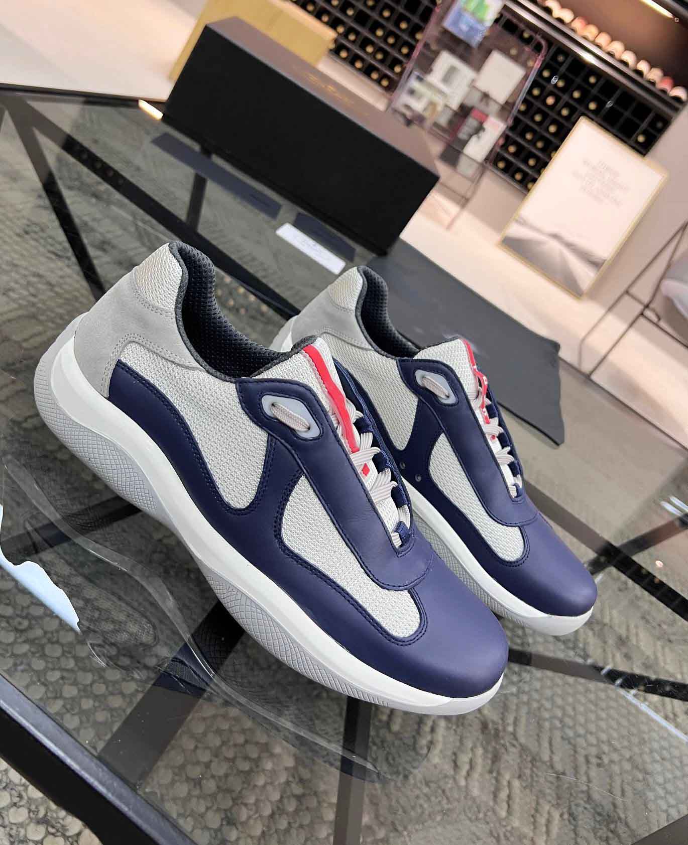 

Low Top America Cup Sneakers Shoes Men Fabric Breathable Bike Fabric Casual Sports
