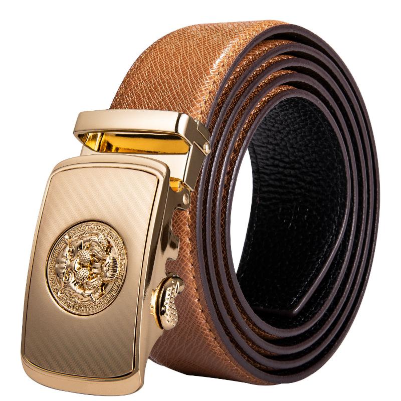 

Belts Designer For Men Gold Buckle Yellow Blue Black Cowskin Genuine Leather Belt Strap Casual Formal Gift