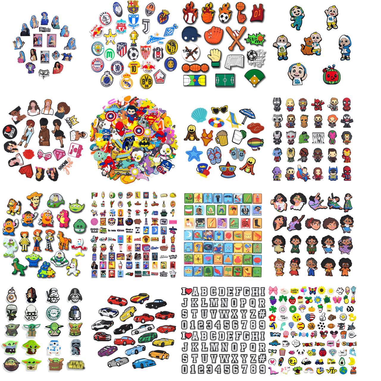 

Shoe Charms Parts Accessories For Croc Boys Cute Pins Kids Teens Party Favor Birthday Gifts White Mix Randomly amQKo