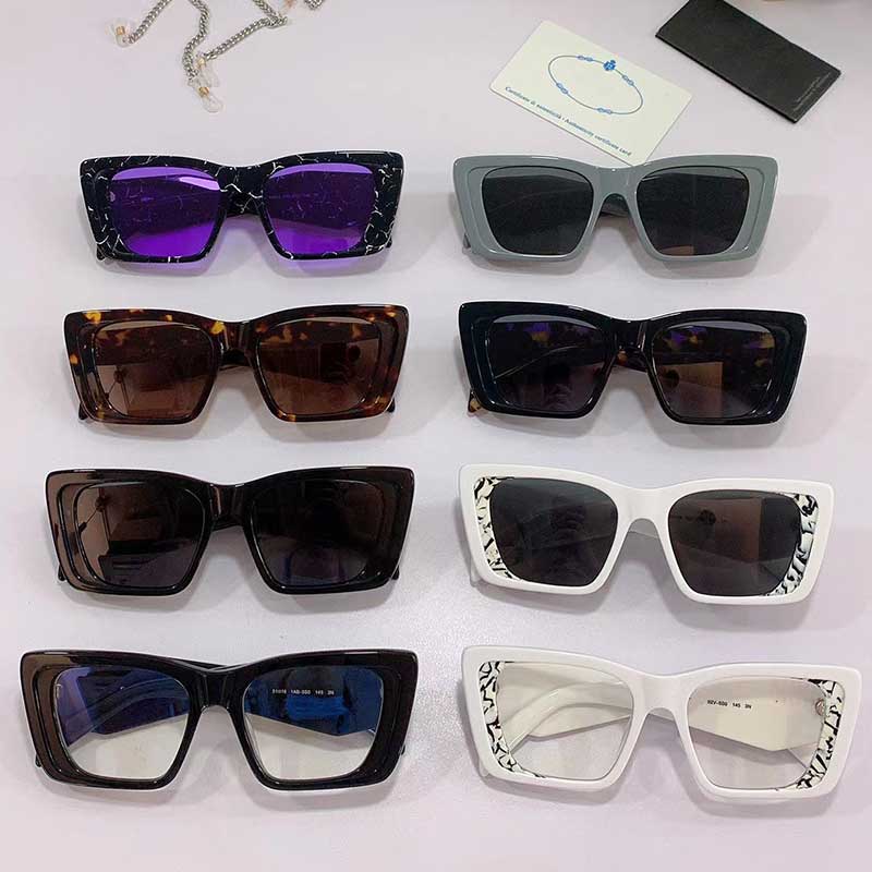 Lunettes de soleil triangulaires inversées populaires PR08YS Designer Protection UV Dames Hommes Lunettes Huit Couleurs En Option Top Qualité Ave