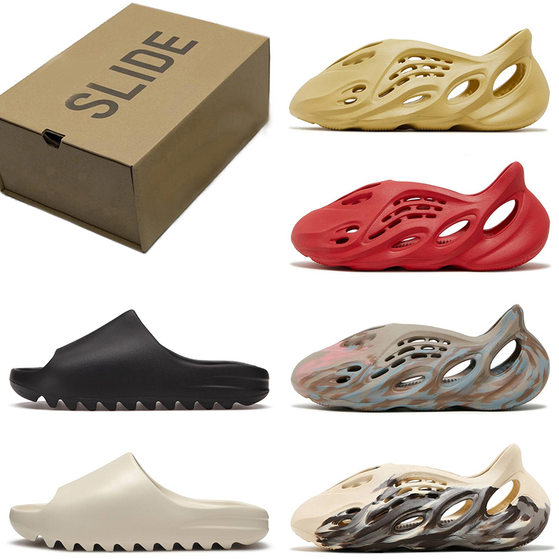 

2022 Designer Slippers Men Woman Shoe Slider Sulfur Mineral Blue Onyx Pure Sandals Slide Slipper Foam Ochre RUNR Bone White Desert Ararat Foam Rubber Slides Size 36-47, Magic lime 36-45