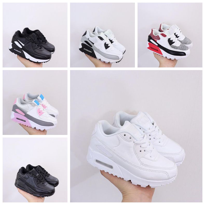 

Running Shoes Kids Fashion Infants Designer shoes Child Toddler Athletic Low Shoe 90 III Kid sports Sneakers Black white Baby Sneaker girls boys baskets enfants 28-35, #6