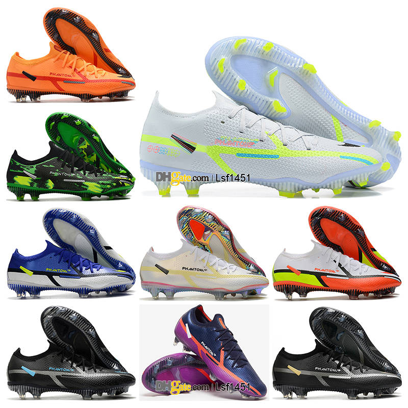 

GIFT BAG Mens High Quality Football Boots Phantom GT2 Elite FG Firm Ground Cleats Recharge Phantom GT II 2 Neymar ACC Soccer Shoes Tops Outdoor Botas De Futbol, Color 2