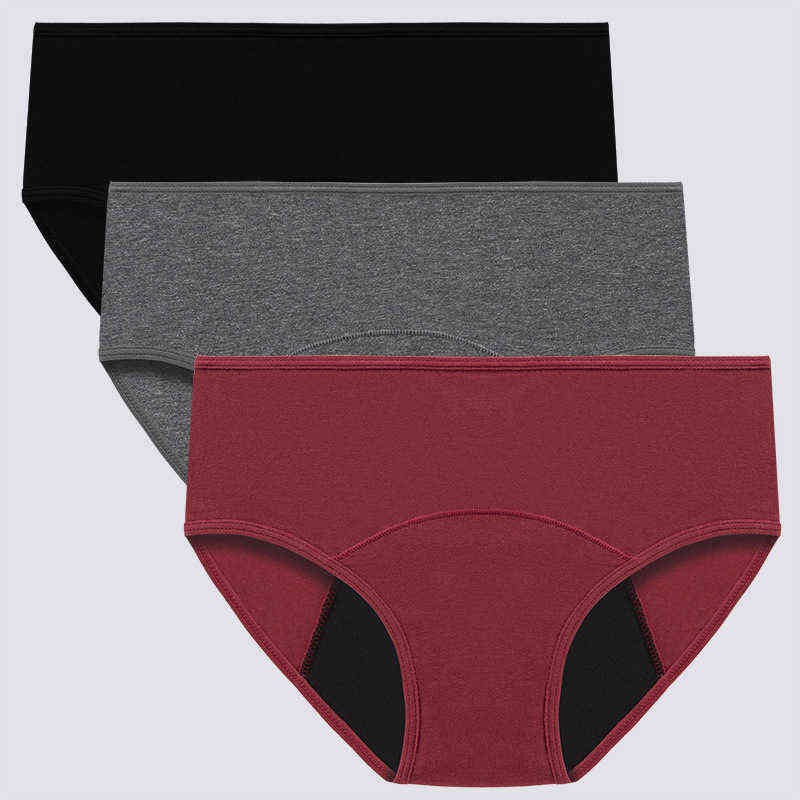 

4pcs Women's Briefs Period Panties Physiological underpants Menstrual Panties Leak Proof Panties Women Menstruales Underwear T220810, Blue