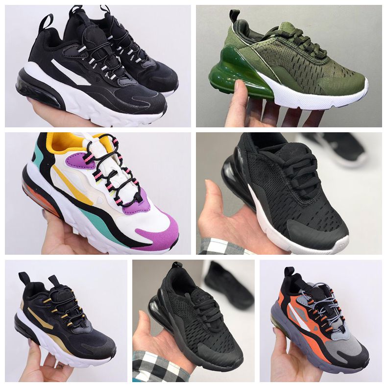 

2022 Designer Sneakers React Bauhaus TD Kids Boy Girls kid tennis Running Casual youoth Shoes Black White Hyper Bright Violet Toddler unisex Children Sneakers 24-35, #9