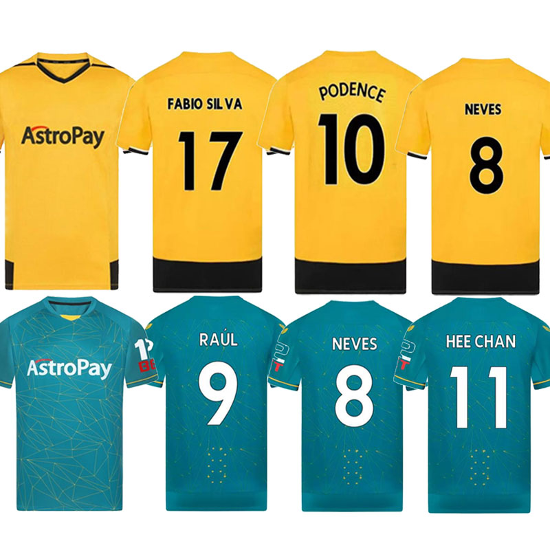 

4XL 22 23 Wolves Soccer Jerseys ADAMA KILMAN SEMEDO RAUL NETO NEVES 2022 2023 J.OTTO PODENCE GIBBS WHITE Football Shirts Men Kids Kits sock, Adult shirt