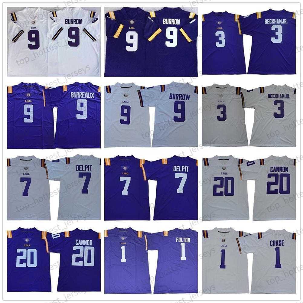 

9 Burrow NCAA LSU Tigers 9 Joe Burrow Burreaux Odell 3 Beckham Jr. Grant Delpit Leonard Chase 7 Tyrann Mathieu College Football Men Purple, As