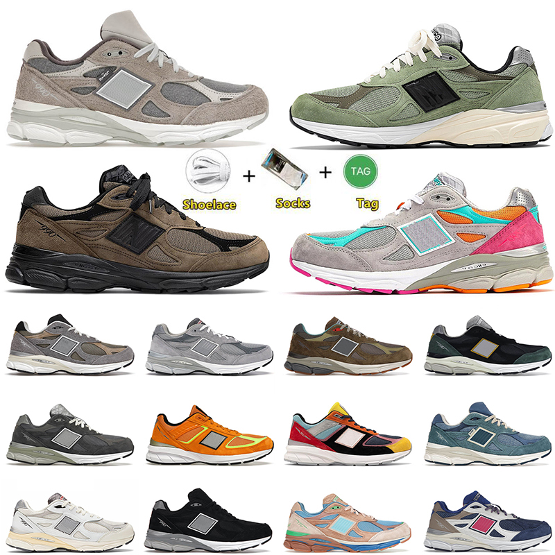 

5A Quality New 990v3 990S mens women running shoes sneakers Brown Black Miami Drive Olive v2 Teddy Santis Sea Salt v3 Bodega Here To Stay trainers sports, C1 v2 miusa teddy santis marblehead ince