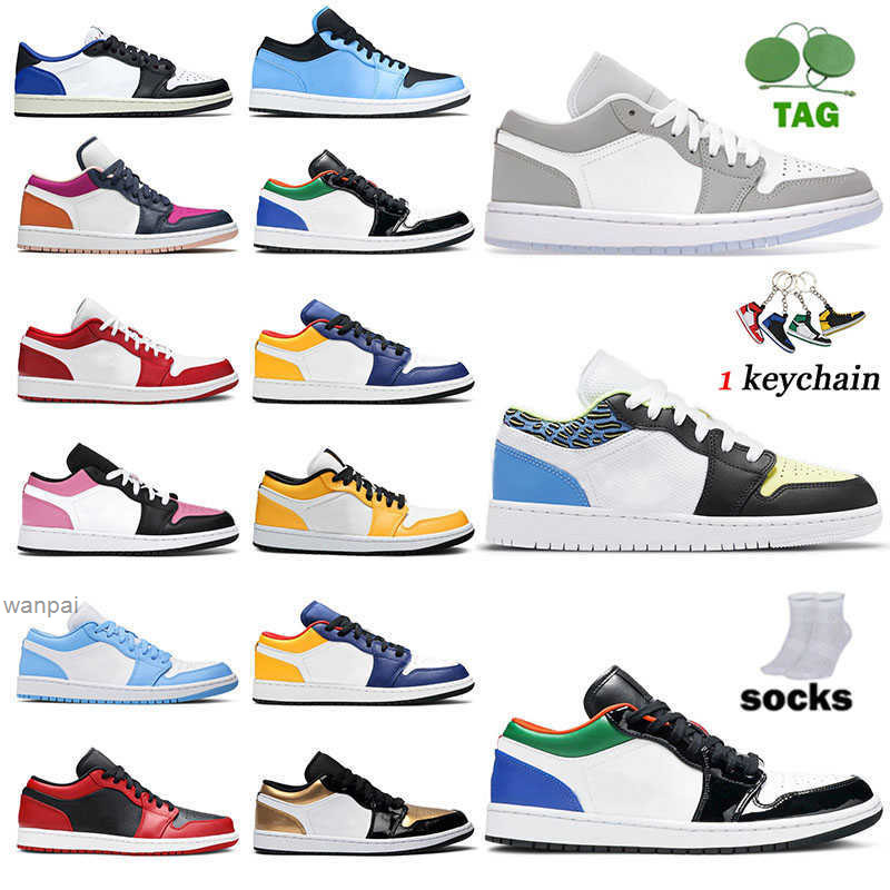 

Jumpman Low 1 1s Men Basketball shoes Designer T S One Metallic Sliver University Blue Red Gold Laser Orange Starfish Camo Royal Toe Sports, A14 laser orange 36-45