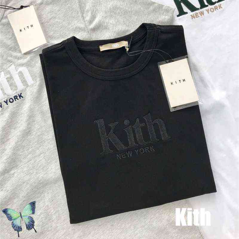 

Clothing Embroidery Kith T-shirt Oversize Men Women New York t Shirt High Quality 2021 Casual Summer Tops Tees G1217