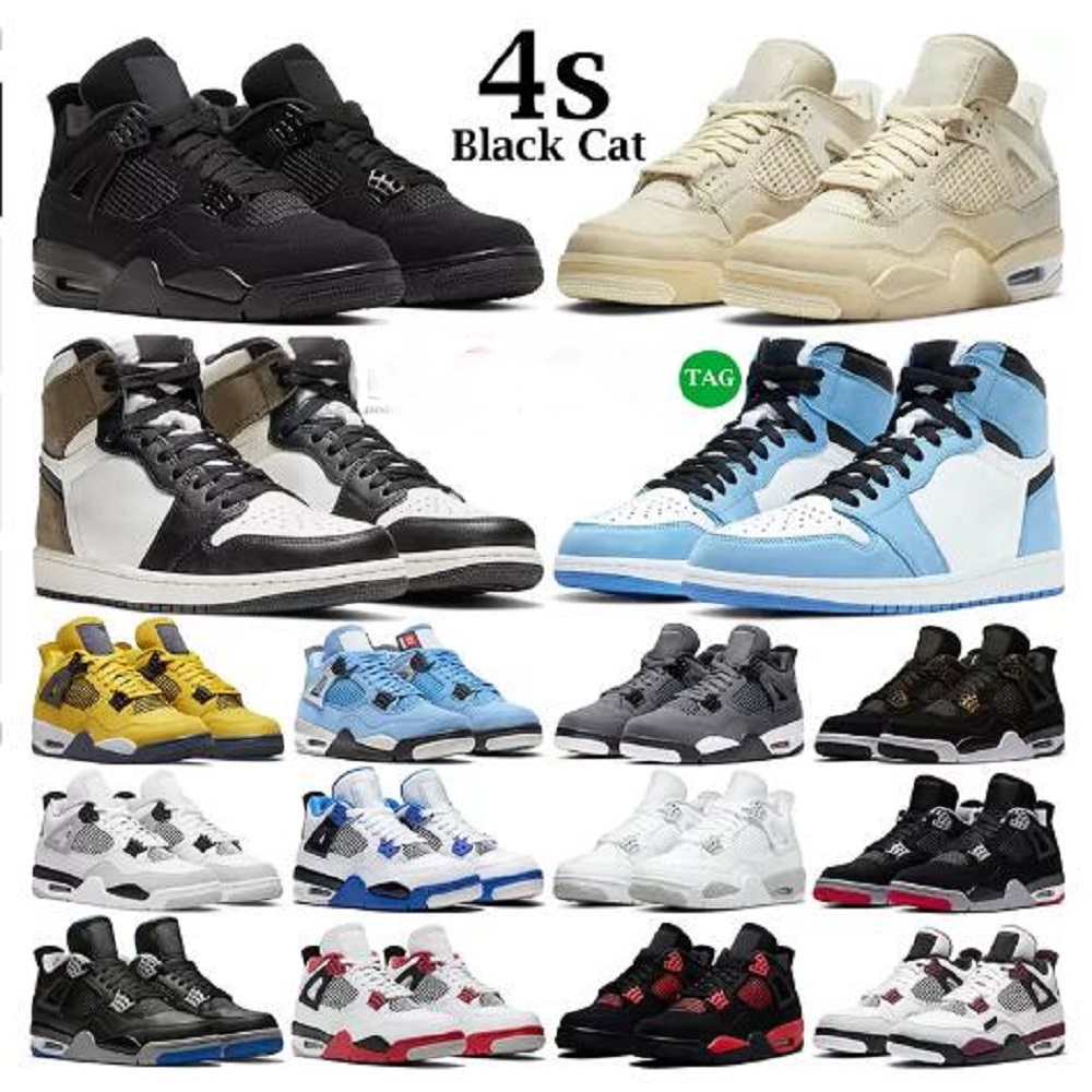 

2022 men women basketball shoes 4s Sail shoe Jumpman 4 Red Thunder Oreo Infrared Military Black 4s UNC 11s Cool Grey Bred 5s Racer 13s Brave Blue sports sneakers, # 27