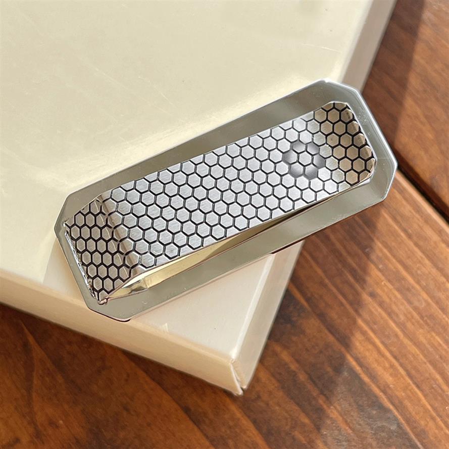 

Luxury Designer Money Clips for men High Quality Wallet Golf Bar Occasion with stamp Christmas gifts229T
