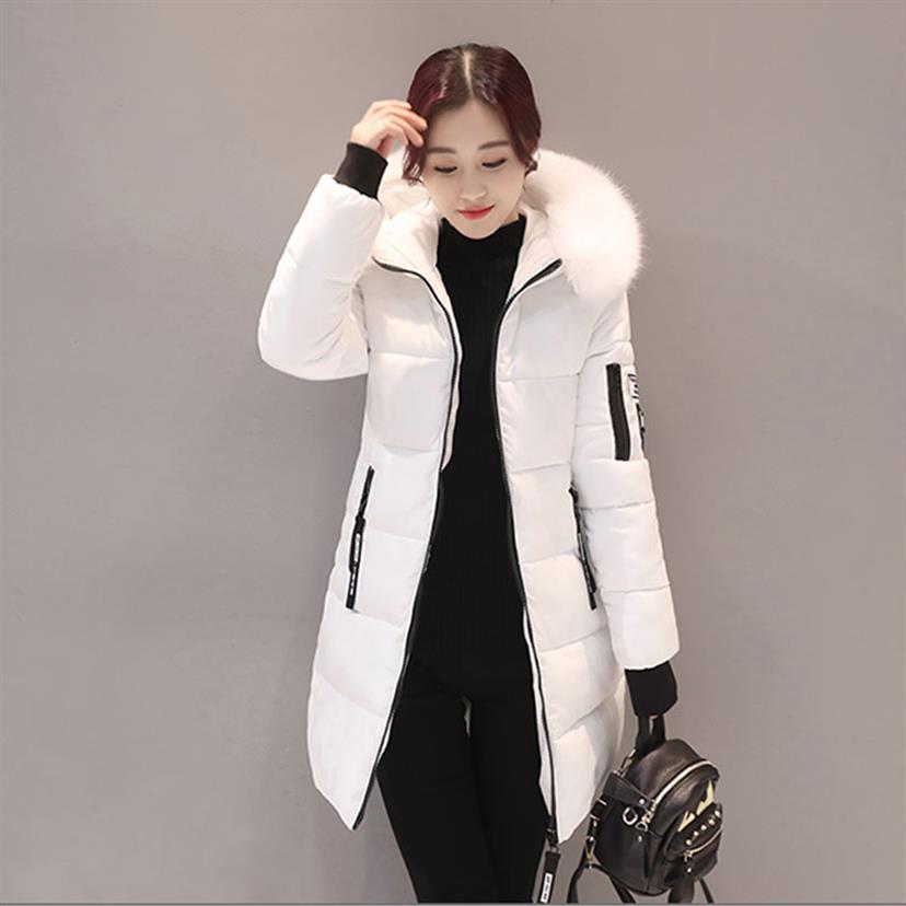 

Women Plus Size 3XL Parka Winter Coat Long Cotton Casual Fur Hooded Jackets Thick Warm Winter Parkas Female Overcoat271u, Light green