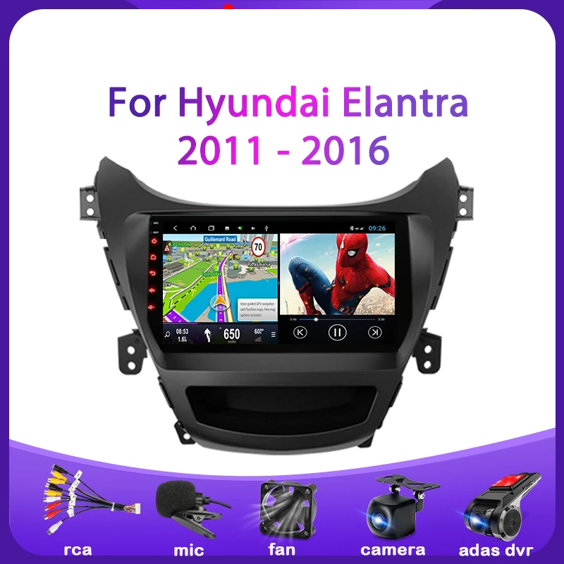 

9 inch Android 10 CAR Video gps Navigation Radio For Hyundai ELANTRA KOREA 2011-2013 DVD Player