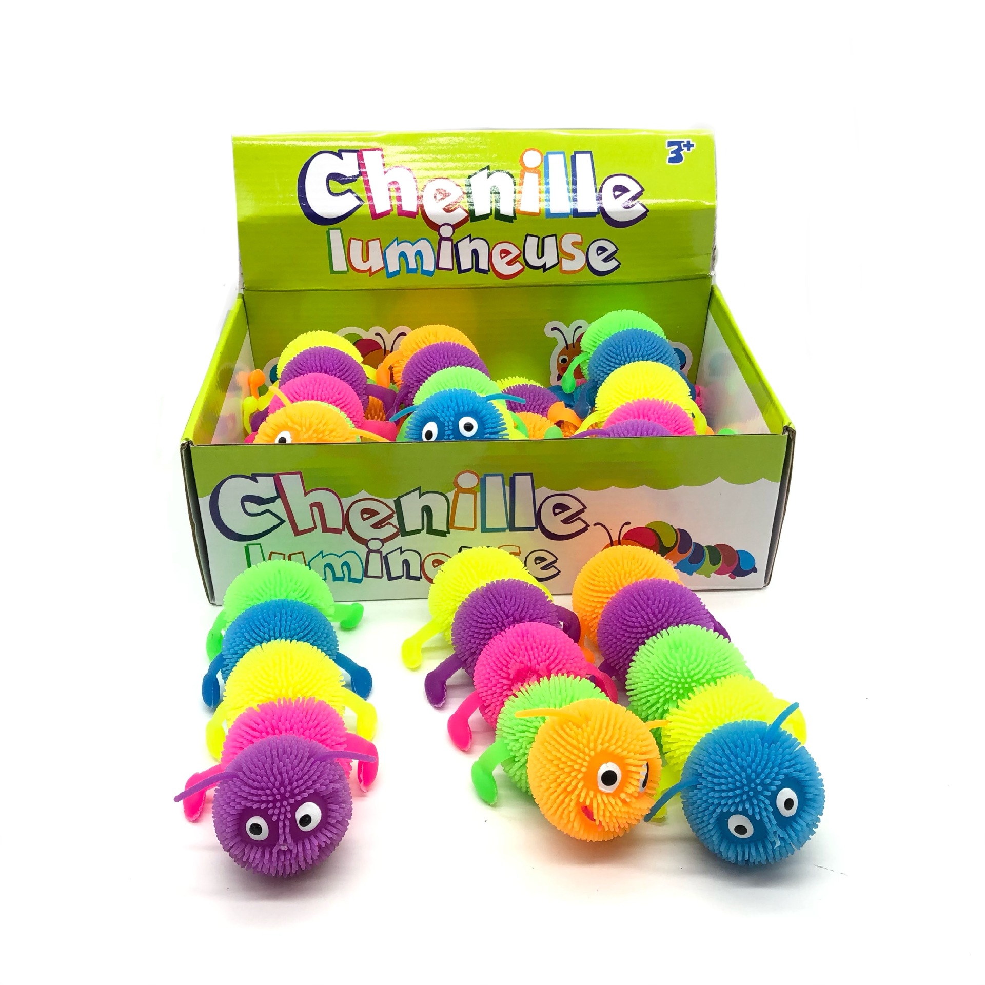 

20cm TPR Caterpillar LED Fidget Decompression Toy Rabbit Relief Pressure Animal Finger Dolls Anti Stress Fidget Toys Novelty Gift For Kids DHL Free