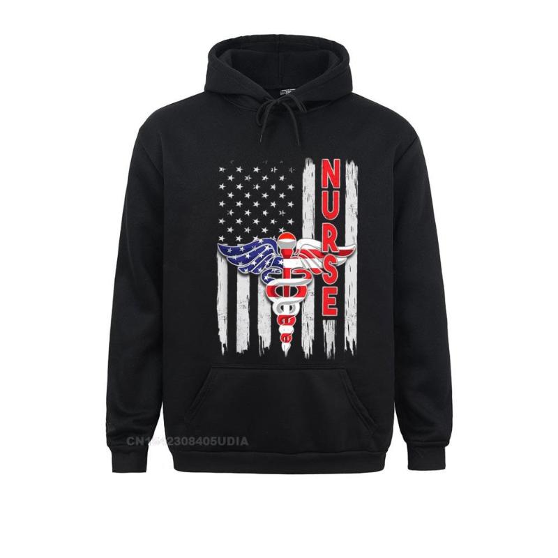 

Men' Hoodies & Sweatshirts Est Proud USA Flag Shirt For Women Girls Love Nursing Day Hoodie Casual Mens Sportswears Labor, Purple