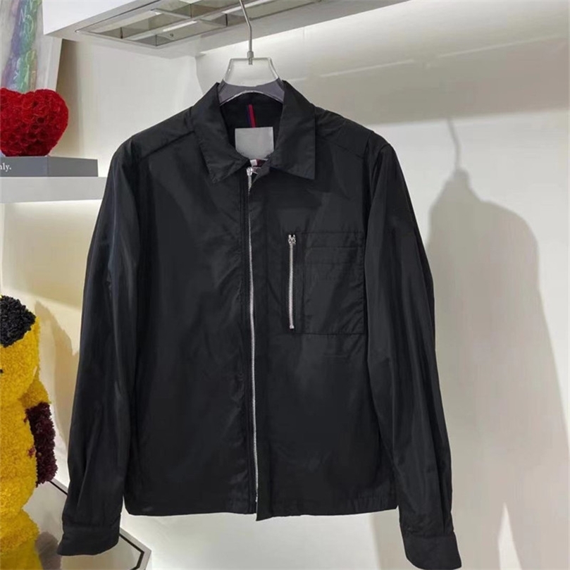 

Men's SpringAutumn Jacket Solid Color Windbreaker Casual Sun Protection Clothing Outdoor Fashion Thin Zipper Coat 220816, Green