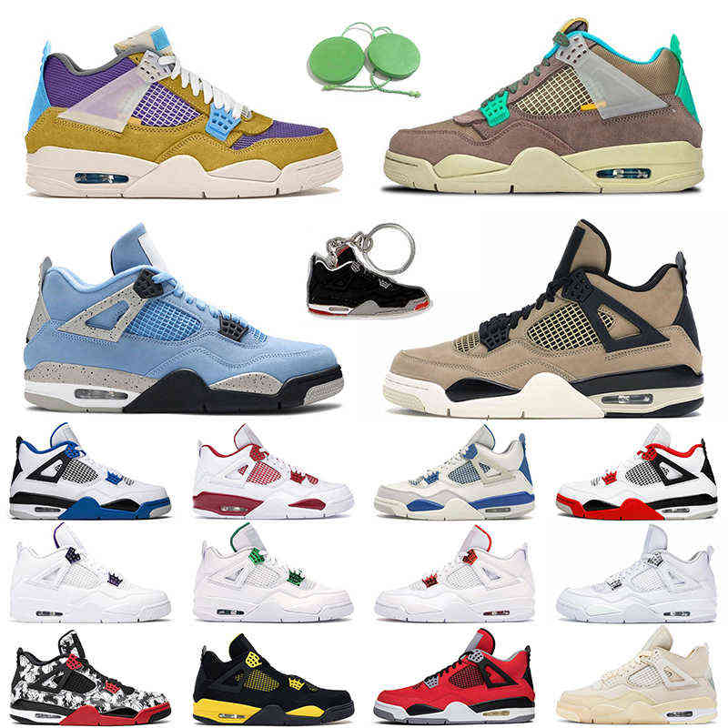 

Jumpman 4 Mushroom men women Outdoor shoes White Oreo University Blue Red Thunder 4s Black Cat mens trainer, Taupe haze