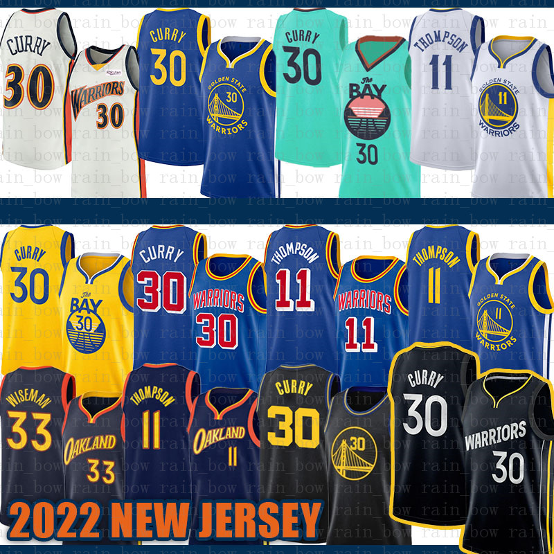 

2022 New Basketball Jersey 30 33 11 Golden Best State Pink Warriores Stephen Curry James Wiseman Klay Thompson Black, 2022 jersey