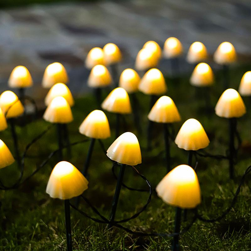 

Strings LED Solar String Light Garden Decoration Mushroom Lights IP65 Waterproof Garland Patio Decor Outdoor Fairy