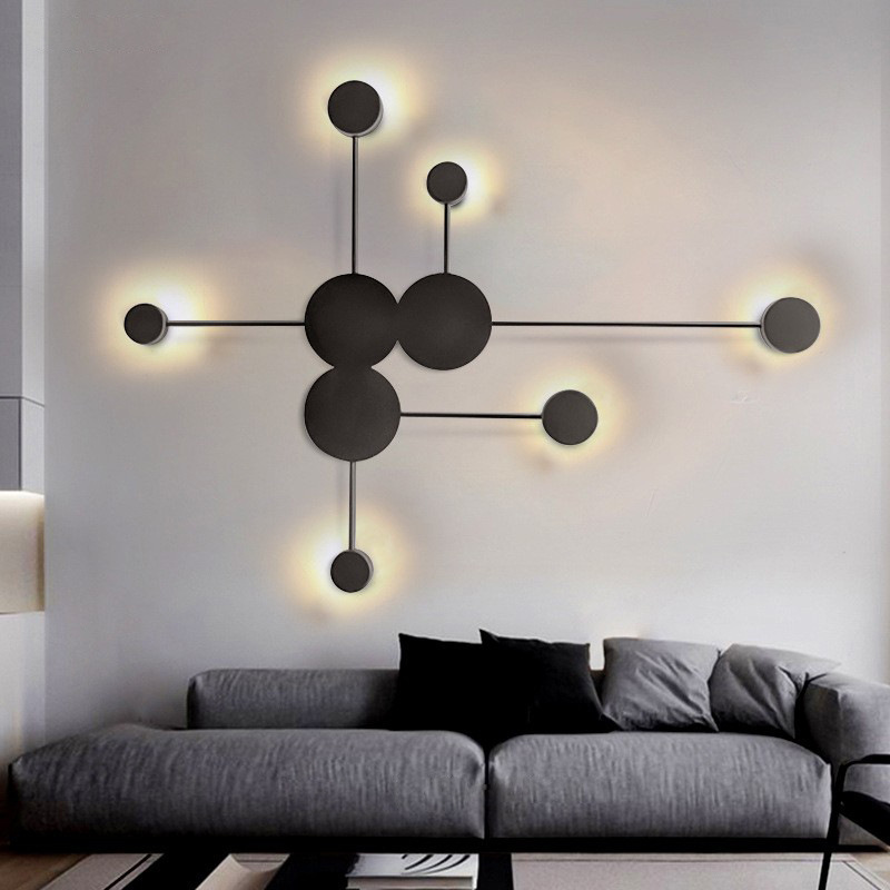 Postmodern led Wall Lights Art Living Dining Room Decorative Lamp Creative Corridor Simple Nordic Wall Sconce Bedside Lighting-image-431439216
