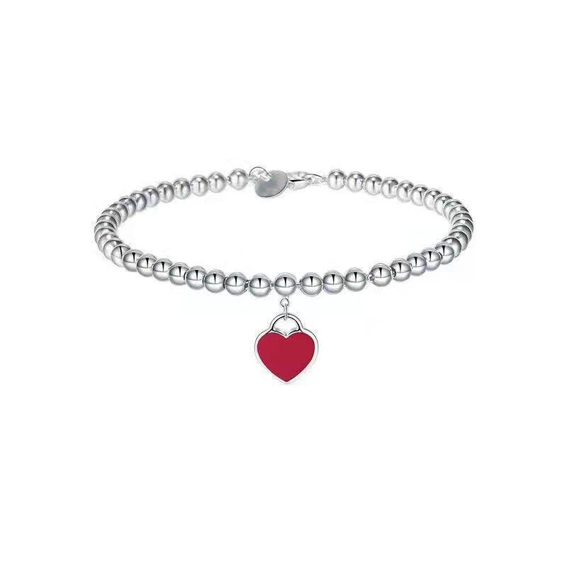 

Designer Jewelry brand Bracelets for women fashion double love luxury High Quality Bracelet 925 silver couple Chirstmas gift sheart shape pendant Luxus-Halskette