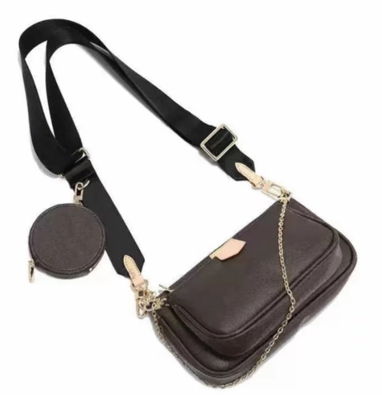 Women Designer Crossbody Bag Fashion Multi Pochette Shoulder Bags Round Coin Purse Phone Cases Three-pieces Combination Pouch M44823