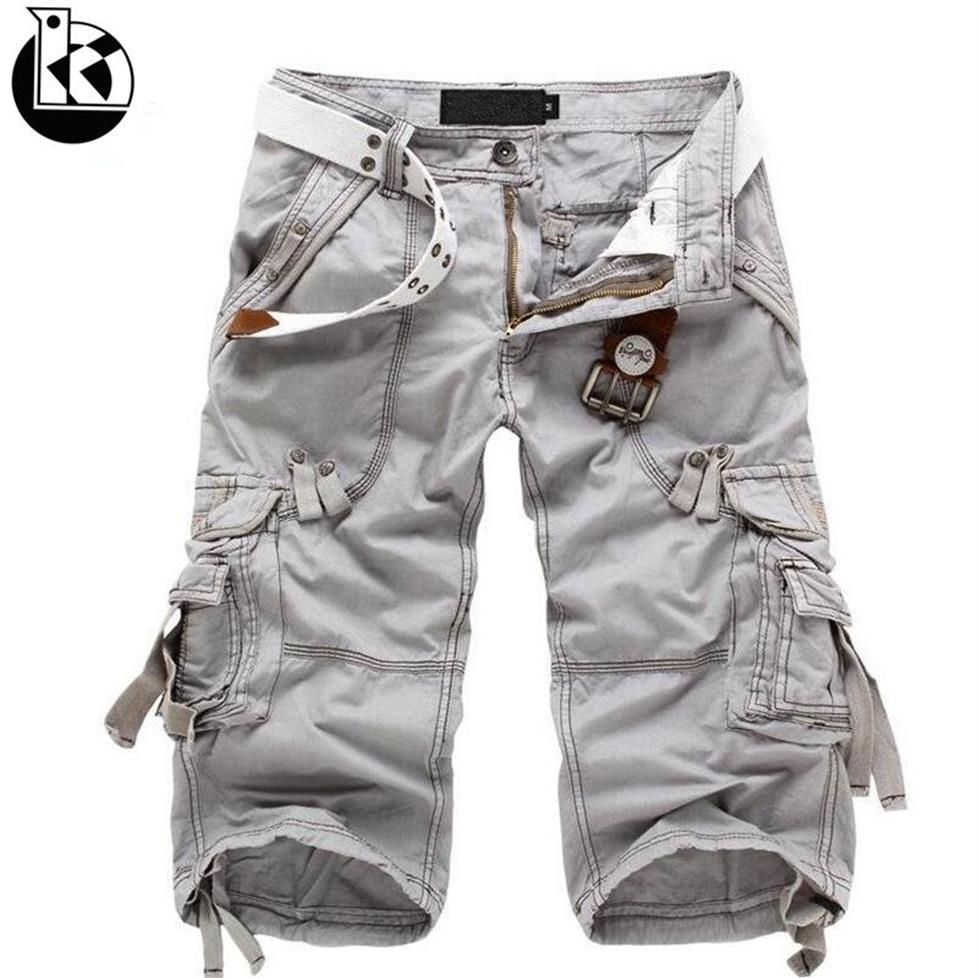 

Men's Pants Tactical Camouflage Camo Cargo Shorts Men 2021 Casual Male Loose Work Man Military Short -382121, Red