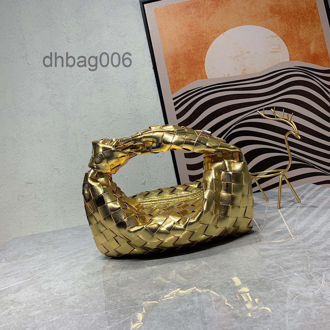 

Women Bottegasvenetas Bottegas Designer Bags Handbag Latest Design Knitting Knotting Tote Bag Hobo Underarm Gold, Gold 24cm