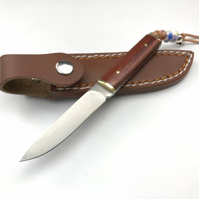 7&#039;&#039; New 440C Blade Wood Handle Full Tang Tactics Survival Hunting Knife FD29-image-760010088