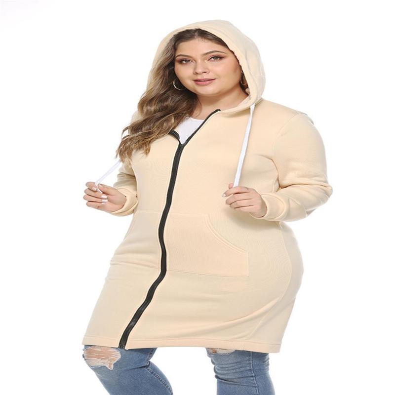 

Men's Plus Size Pants Womens Hoodies & Sweatshirts Women Jacket Thickened Zipper Hooded Long Woman Sweater Tops Solid Color2744Men's, Navy blue