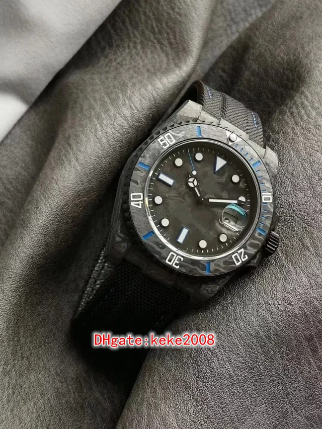 

VSF Super quality men watch 116610 40mm Diw carbon fiber ultra light Velcro strap black Dial luminous Cal.3135 Movement Automatic mechanical mens wristwatches, Buy box papers