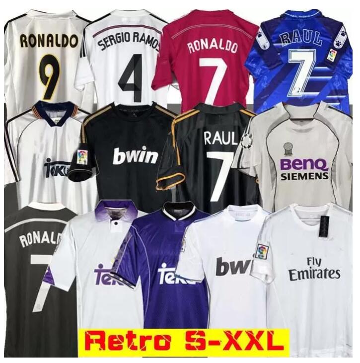 

Real Madrids Retro 10 11 12 Soccer Jersey GUTI Ramos McManaman 13 14 15 16 RONALDO ZIDANE Beckham 06 07 RAUL 99 00 REDONDO 98 97 96 football shirt, 15/16 home