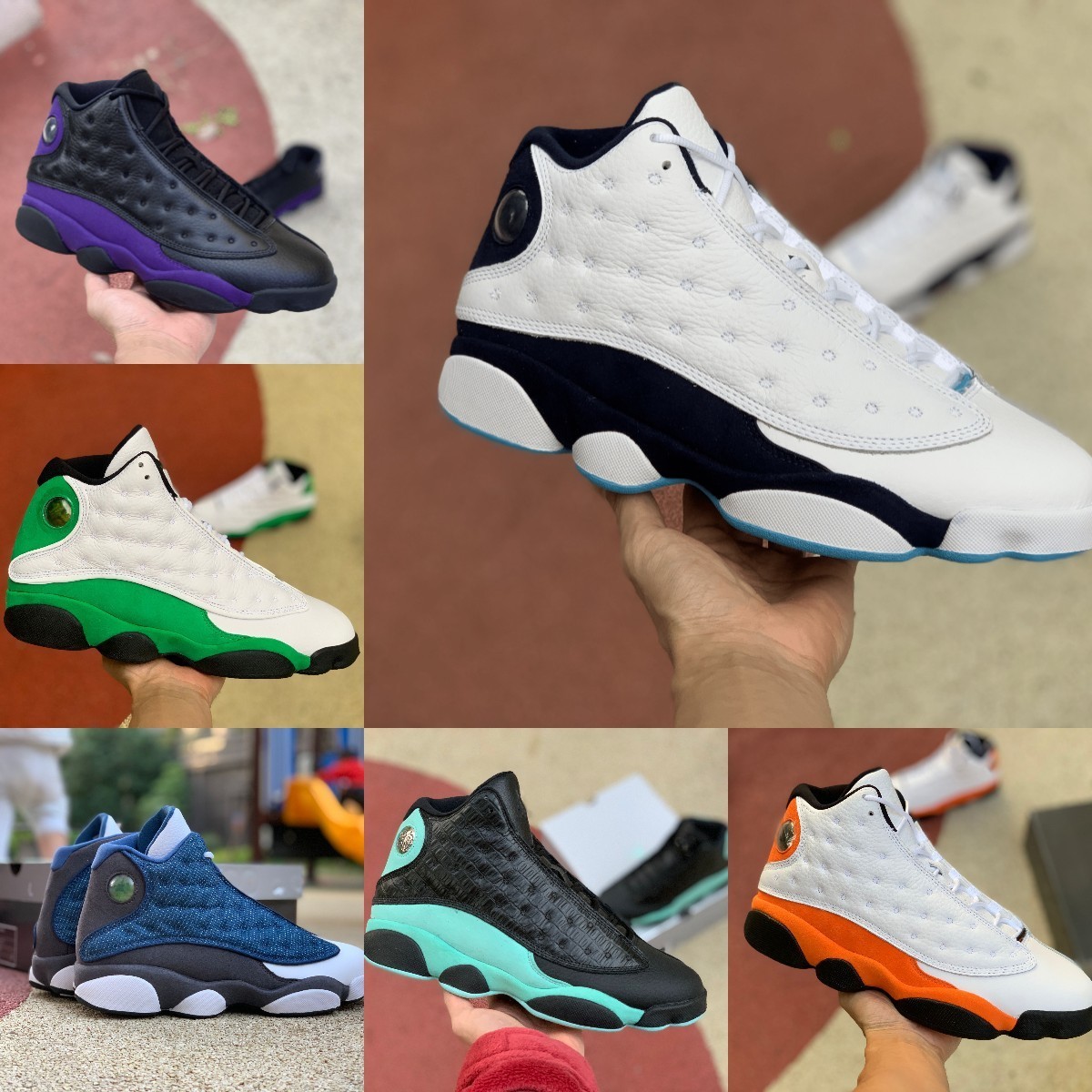

Jumpman 13 13S Basketball Shoes Mens High Flint Bred Island Green Red Dirty Hyper Royal Starfish Dark Powder Blue Black Cat Court Purple Chicago Trainer Sneakers S58, Please contact us