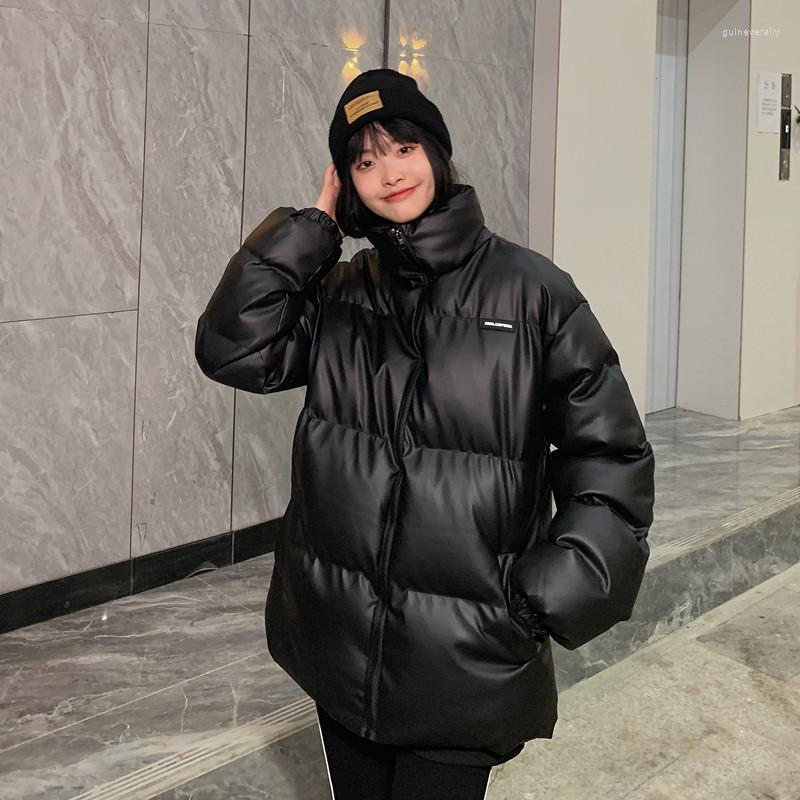 

Women' Down & Parkas Stand-up Collar Cotton-padded Jacket Winter 2022 Style Korean Loose And Thick Warm Guin22, See chart