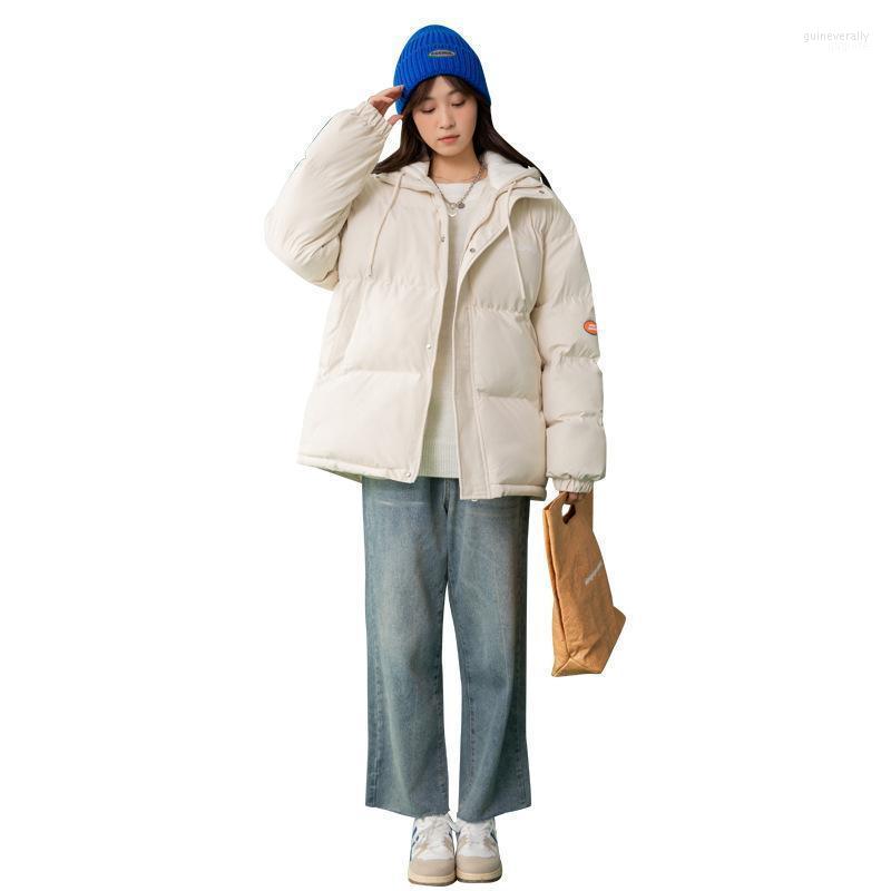 

Women' Down & Parkas Cotton-Padded Jacket Women Winter 2022 Fake Two-Piece Thickened Korean Student Loose Short Bread Clothes M352 Guin22, 02