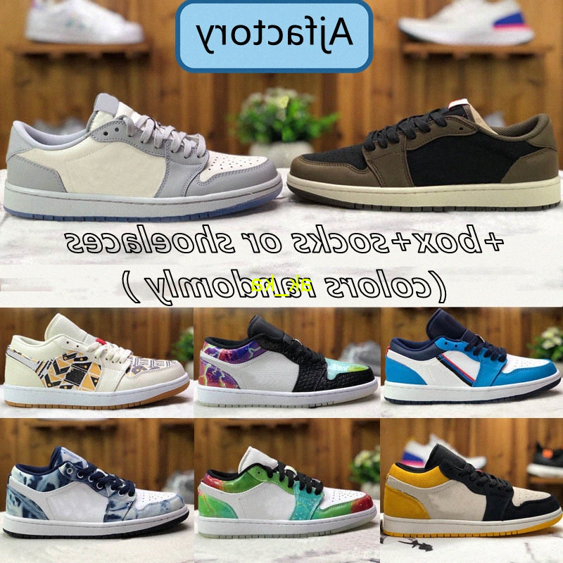

10 days delivered High quality Jumpman Low 1 1s basketball shoes top black toe court purple SP Travis Scotts men women sneakers OG All color, 31