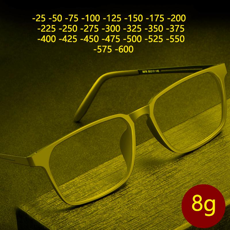 

Sunglasses Flexible Titanium Myopia Glasses Men Ultralight Full Frame Shortsighted High Diopter Nearsighted Eyewear QualitySunglasses
