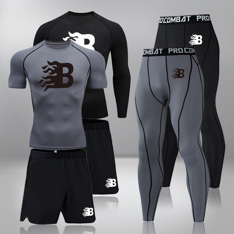 

Men' Tracksuits Man Undrewear Set Compression Quick Drying Second Skin Long Johns Sportswear Winter Thermal Underwear Men Warm First Layer, 2-piece long sleeve