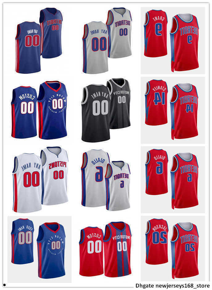 

Printed 75th Custom Jersey Detroit''Pistons''Men Women youth Jerami 9 Grant Josh 20 Jackson Saddiq 41 Bey Hamidou 6 Diallo Basketball Jerseys, Color