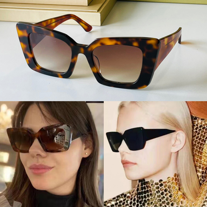 designer femmes E4344 lunettes de soleil de fête lunettes de forme carrée rétro été tendance style simple combinaison de lettre de protection ant
