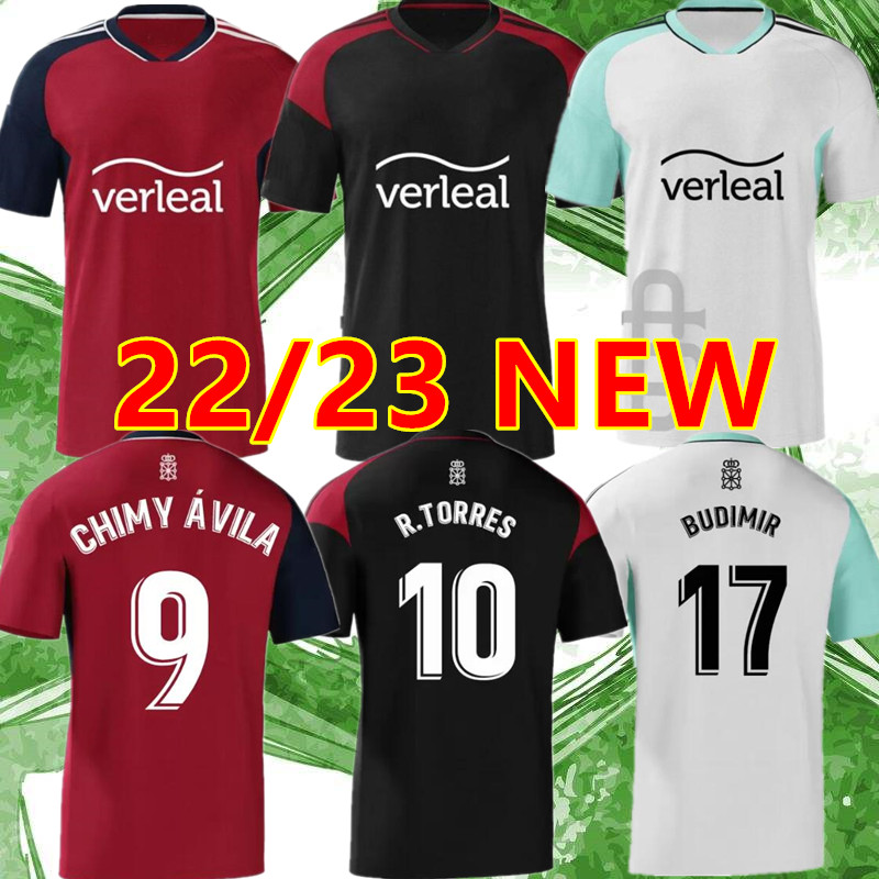 

22 23 OSASUNA soccer jersey home DAVID GARCiA CHIMY aVILA CAMISETA EQUIPACIoN ADULTO 2022 2023 TORRES MONCAYOLA MANU SANCHEZ home away 3rd Football shirt men kids Kit