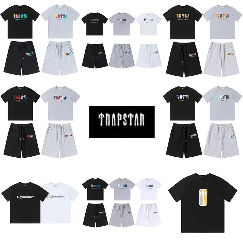 

Trapstar London suit Chest Towel Embroidery mens t shirt and shorts High Quality casual Street shirts British Fashion Brand suits designer Shirt trapstars, This option does no shipe