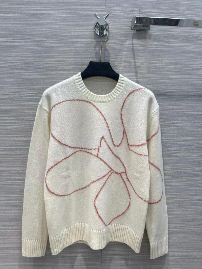 

Women' Sweaters Fyion High Quality Runway Design Pullover Sweater Women 2022 Summer Knitted FemmeJacquard White Cashmere SweaterWomen, As photo