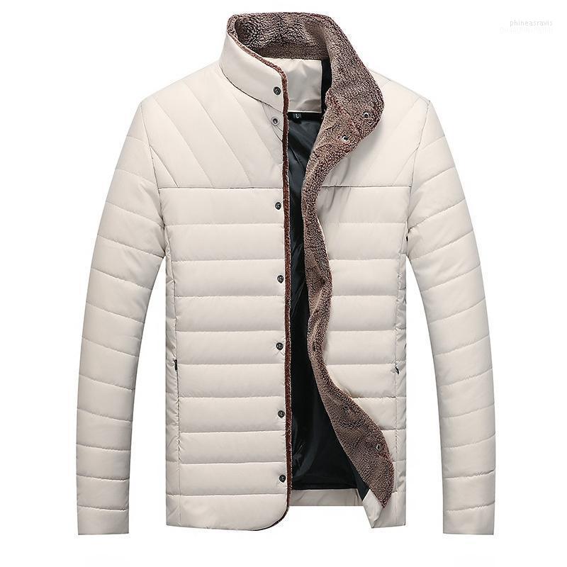

Men's Down & Parkas Wear Cotton Jacket Fashion Leisure Simple Large Phin22, Black