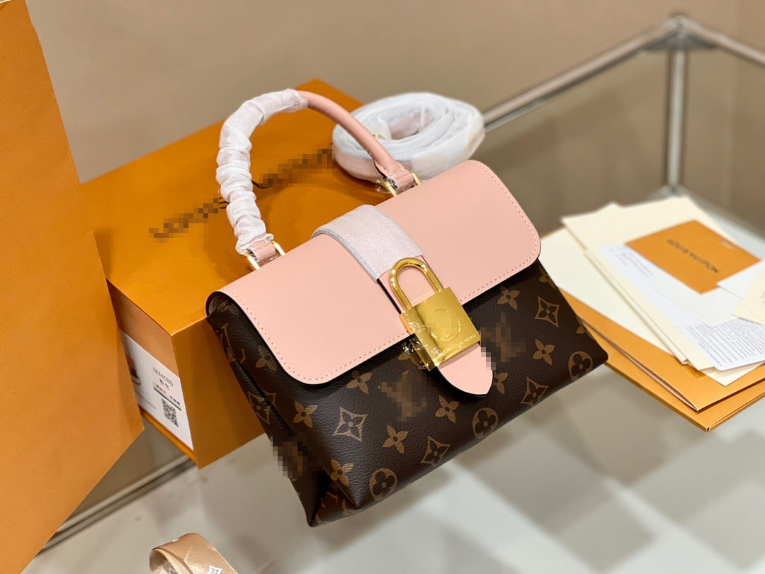 

Vintage Cowhide Lucky BB Totes Women Shoulder Crossbody Bags gold lock Designer Luxury Handbags Lady Purse clutch bag Wallets, Add box