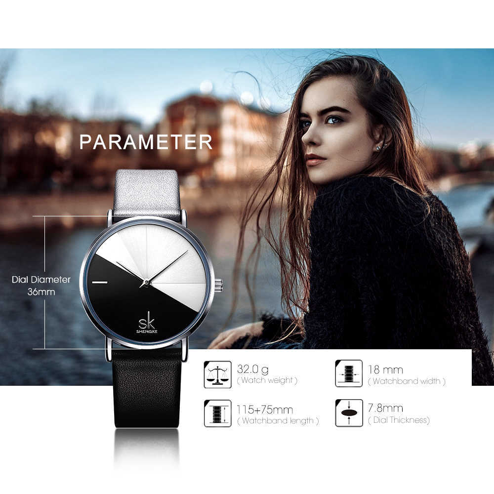 

Girl Quartz Watch Casual Leather Ladies Dress Watches Women Clock Montre Femme, Greyblack