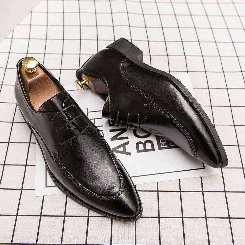 

Cool beauty business suit 45 youth leather 46 summer men's shoes 47 British 48 oversized breathable wedding, Fs-0217 black
