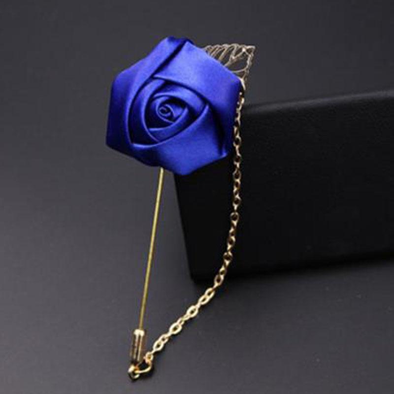 

Wedding Flowers 6pieces /lot Silk Rose Flower Boutonniere Groom Brooch Buttonholes Groomsman Man Party Accessories PromWedding